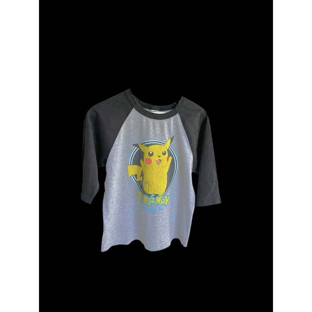 Vintage Pokémon Meowth 1999 Kids T-Shirt Sz Youth‎ Large Women's Sz XS